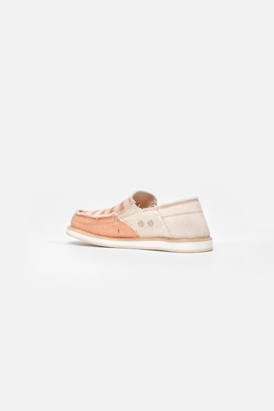 1331 VANEDA LINEN ESPADRIL KETEN KADIN AYAKKABI BEJ/SOMON - 3