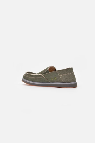 1331 VANEDA LINEN ESPADRIL KETEN ERKEK AYAKKABI HAKI - 3