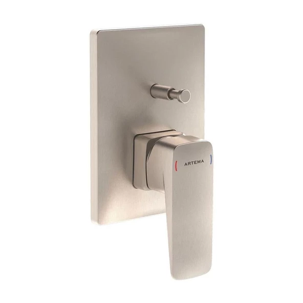 Artema Root Square Ankastre Banyo Bataryası Fırçalı Nikel (Sıva Üstü Grubu) A4275234