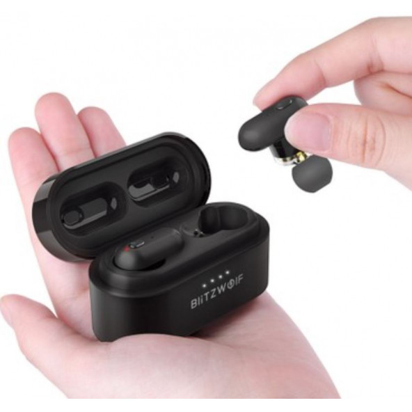 Blitzwolf BW-FYE7 Tws Dual Dynamic Drivers Şarj Standlı Bluetooth V5.0 Kulak İçi Kulaklık - 4