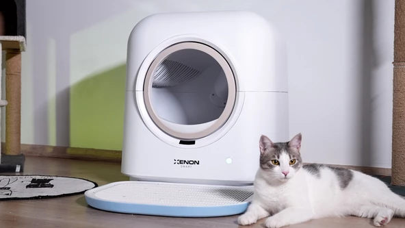 Xenon Smart Akıllı Kedi Tuvaleti, Akıllı Otomatik Mama Kabı, Akıllı Su Pınarı ve Akıllı Kamera Seti - 2