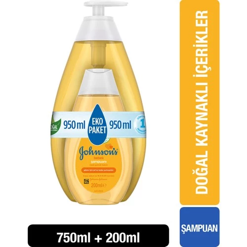 Jb Bebek Şampuanı 750Ml+200Ml Promo