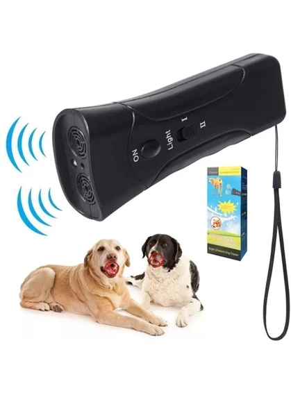 Ultrasonik Köpek Kovucu Ve Eğitici Nokta Lazer ve El Feneri Özellikli SİYAH - 3