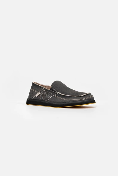 1331 VANEDA LINEN ESPADRIL KETEN ERKEK AYAKKABI SIYAH - 2
