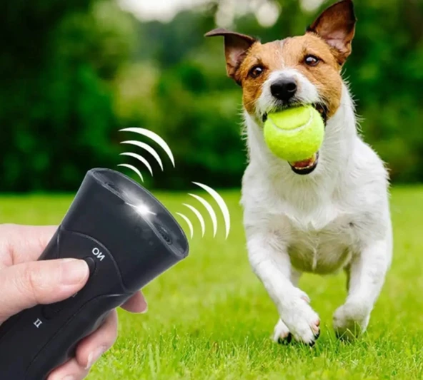 Ultrasonik Köpek Kovucu Ve Eğitici Nokta Lazer ve El Feneri Özellikli SİYAH - 2