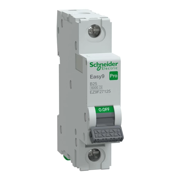 Schneider,Pro 1 Faz 25A 6 KA B Tipi Sigorta,EZ9F27125