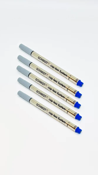 Schmidt Cap-less 5 li Mavi Roller Kalem Refili