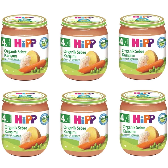 Hipp Kavanoz Maması Organik Sebze Karışımı 125 gr 6 ADET - 2