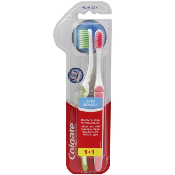 Colgate Aktif Beyazlik Diş Fırçası 1+1 Yumuşak - 2