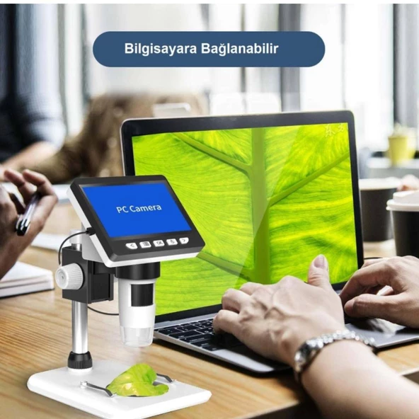 Alfalink LCD Dijital Ekranlı Mikroskop 50x -1000x Büyütme Usb HD 1080P 4.3inç - 5