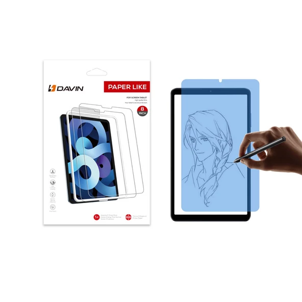 Xiaomi Redmi Pad SE 8.7 Kağıt Hisli Mat Davin Paper Like Tablet Ekran Koruyucu