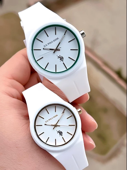 U.S.POLO ASSN Çiftlere Özel Silikon Kordon 3 Atm Suya Dayanıklı Spor Çift Kol Saati U.CFT.1110.E01 ürün görseli