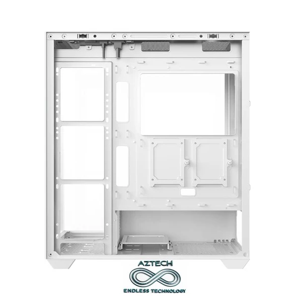 AZTECH AZT101 W Gaming Mid-Tower PC Kasası Beyaz - 6