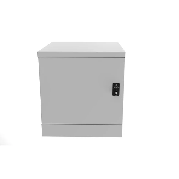 AGER 9U 600x450mm IP66 Dış Ortam Duvar Tipi Kabinet AG-OC09U6045B2-D-A-M1 Basic - 6