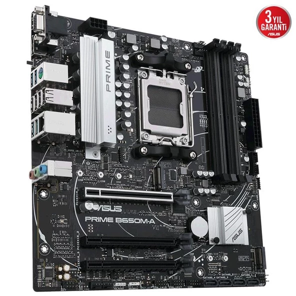 ASUS PRIME B650M-A DDR5 HDMI DP,mDP PCIe 16X v5.0 AM5 mATX - 3