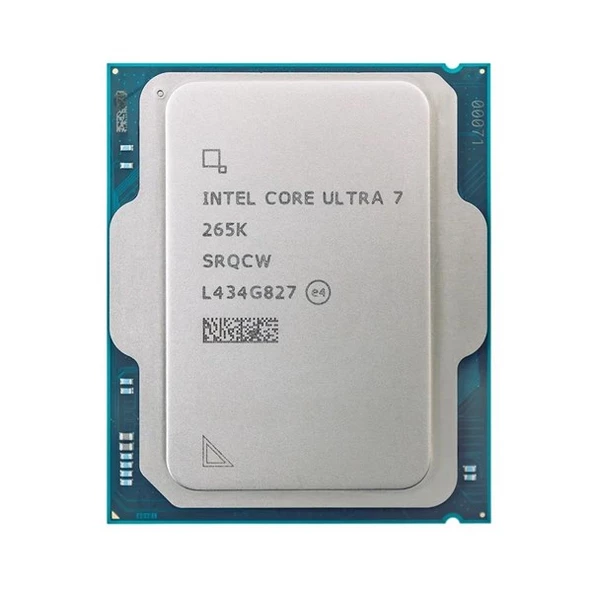 INTEL CORE ULTRA 7 265K 20çekirdekli 36MB O/B VGA 1851p 125W Kutusuz-Fansız