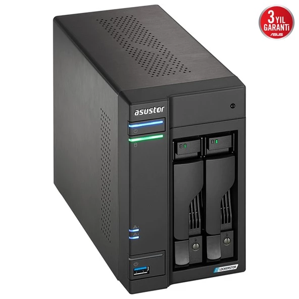 ASUSTOR AS6702T-16GB CELERON QC N5105 16GB RAM-2-diskli Nas Server (Disksiz) - 4