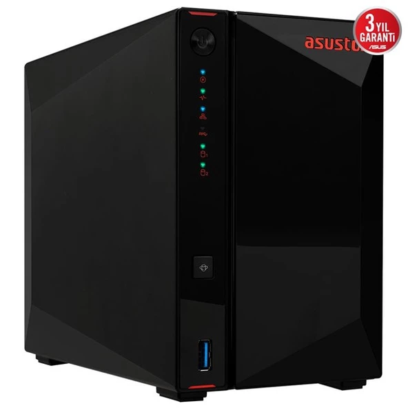 ASUSTOR AS5402T-16GB CELERON N5105-16GB RAM-2-diskli Nas Sunucu (Disksiz) - Resim 3