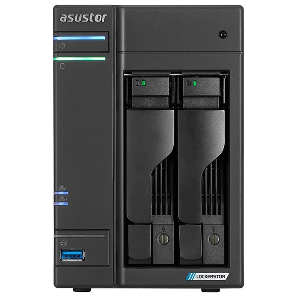 ASUSTOR AS6702T-16GB CELERON QC N5105 16GB RAM-2-diskli Nas Server (Disksiz)