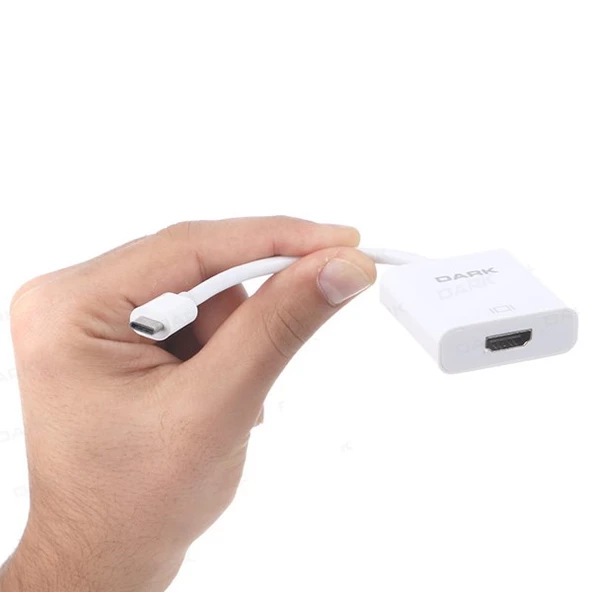 Dark DK-AC-U31XHD USB 3.1 Type-C' den 4K UHD HDMI Dönüştürücü Adaptör (4K 30Hz) - Resim 3