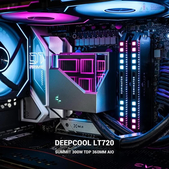 DEEPCOOL 360MM LT720 RGB AM5-1700P SIVI SOĞUTUCULU İŞLEMCİ FANI - Resim 3