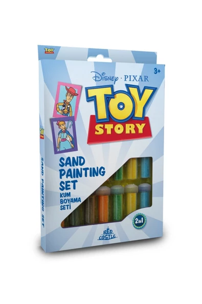 RED CASTLE Eğitici ve Eğlenceli Disney Toy Story 2in1 Kum Boyama Etkinlik Seti-Red Castle DS-37