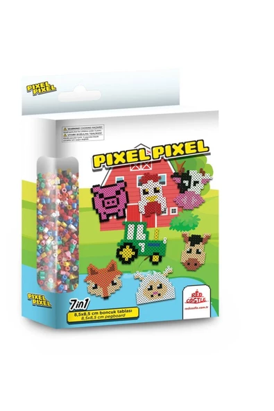 PİXEL PİXEL Çiftlik Boncuk Etkinlik Seti 7in1-Pixel Pixel BBU16-01