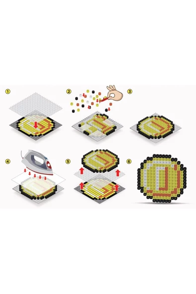 PİXEL PİXEL Atari Boncuk Etkinlik Seti 7in1-Pixel Pixel BBU16-04 - 2