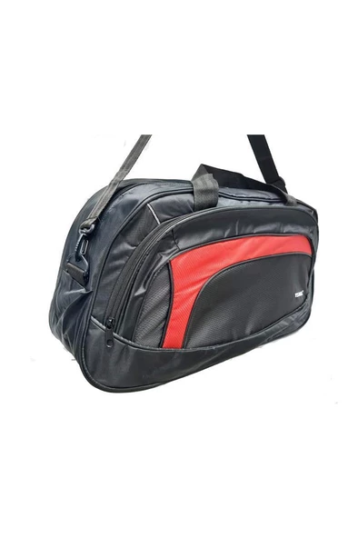 Bags 2542-24 Seyahat Çanta Siyah Kırmızı - 2