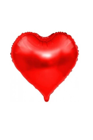 RED CASTLE 18'' FOLYO BALON G-KIRMIZI KALP (10 LU PAKET)