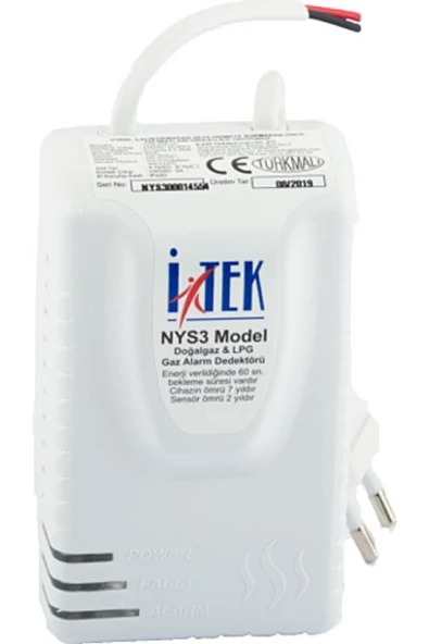 Alarmlı Gaz Dedektörü Nys3 - İTEK - 2