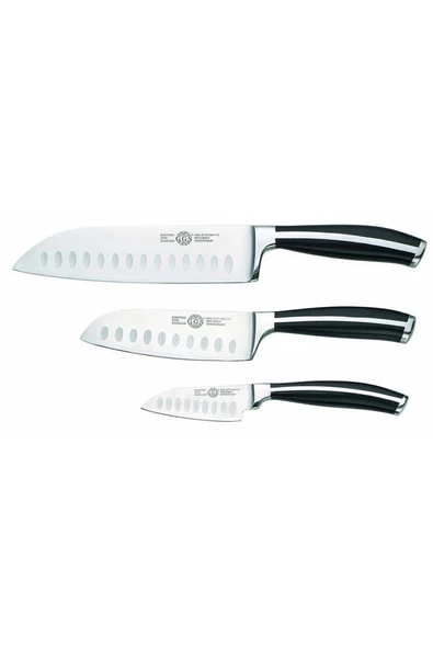 Solingen Santoku Şef Bıçağı 3'lü Set