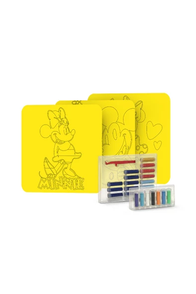 RED CASTLE Yetişkin Kum Boyama Aktivite Seti, Disney Mikey Minnie and Friends Sand ART 3in1-Red Castle YKL-102 - 2