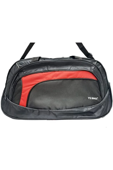 Bags 2542-24 Seyahat Çanta Siyah Kırmızı