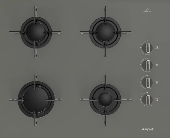 Arçelik Star Gri Cam Ankastre Set - Resim 3