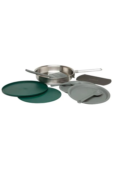 The All-In-One Fry Pan Set - Çelik Kızartma Tava Seti (9 Parça)  .94L  32oz