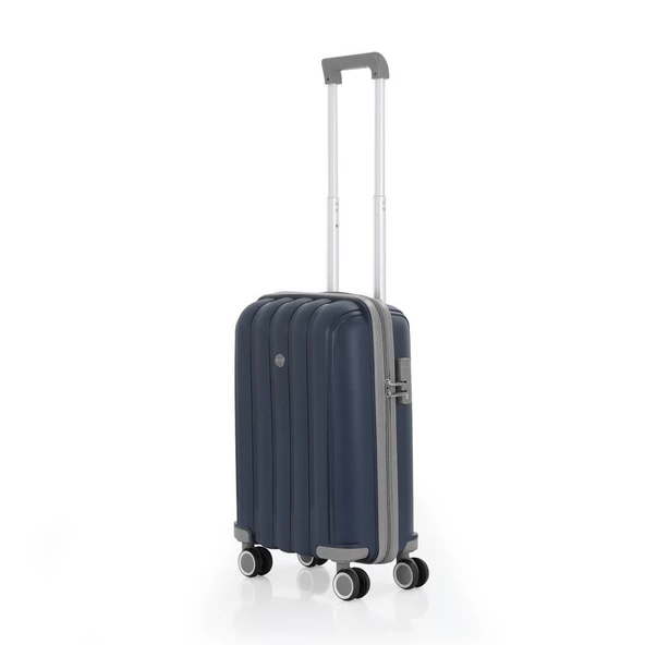 MÇS 3lü Set Kırılmaz Silikon Seyahat Valizi Bavulu V305 Laci/Gri - Resim 8