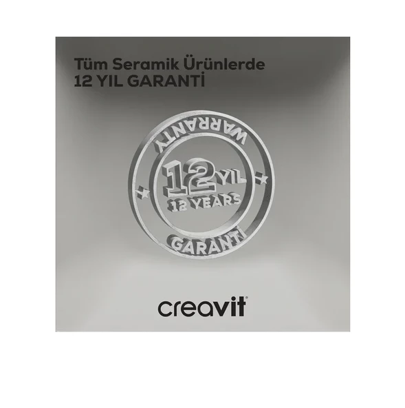 Creavit LR060 Lara 60 cm Yarım Ayak Lavabo - Resim 6