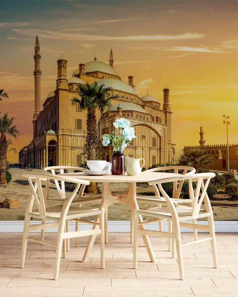 Kahire Mehmet Ali Paşa Camii Manzaralı Duvar Kağıdı - Resim 5