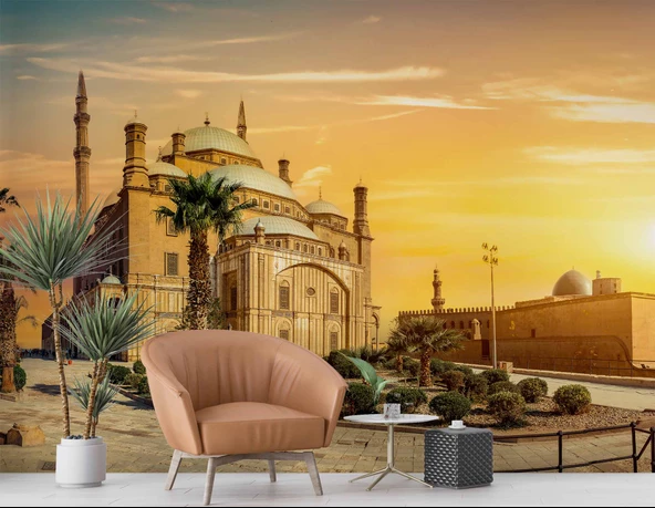 Kahire Mehmet Ali Paşa Camii Manzaralı Duvar Kağıdı - Resim 6