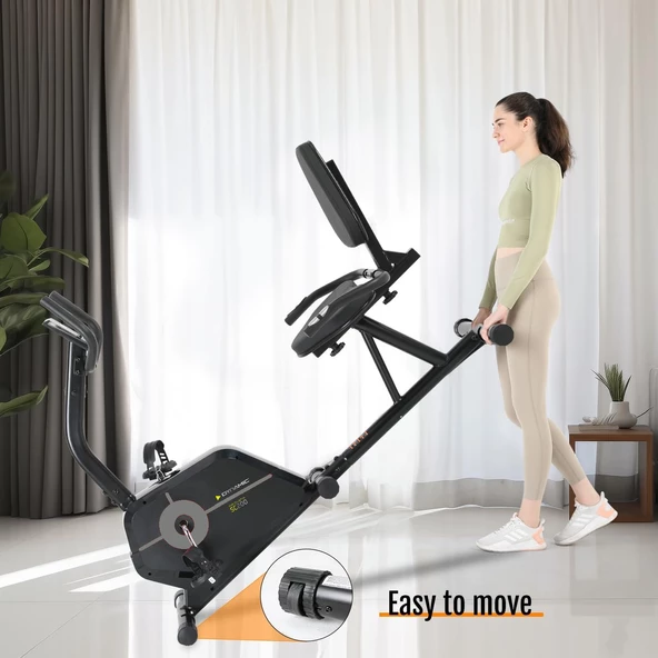Dynamic Star Collection SC200 Manyetik Yatay Kondisyon Bisikleti, Sessiz Çalışır, Elden Nabız Ölçer - 4