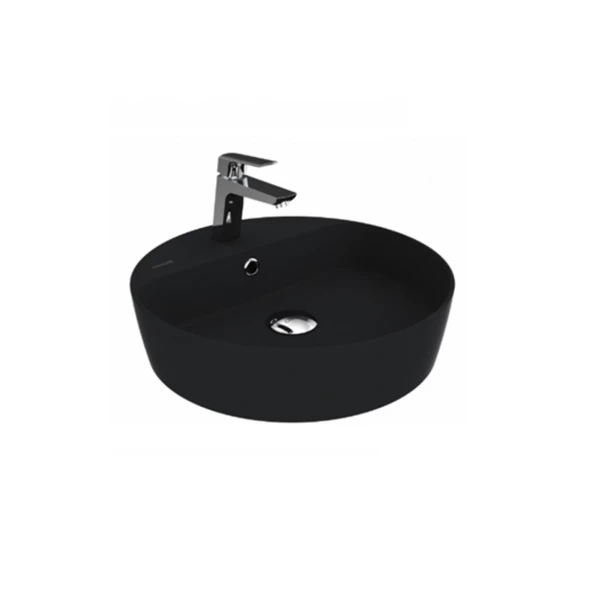 Creavit LP146 Loop Yuvarlak Çanak Lavabo Ø45 cm Mat Siyah