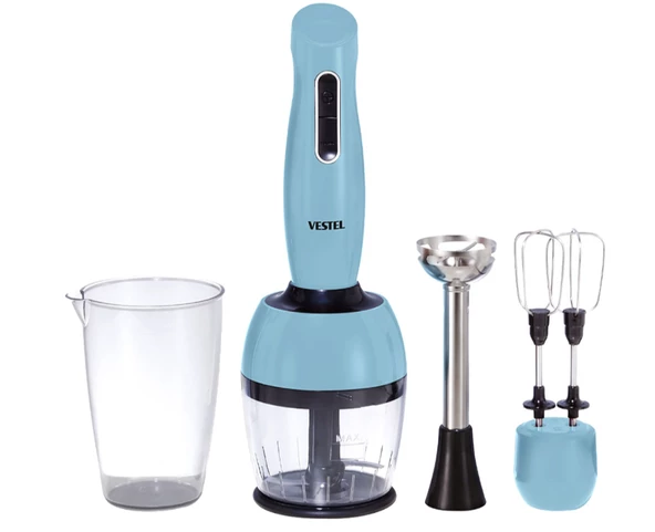 Vestel Tarçın 7500 Düş Mavisi 1000 W El Blender Seti