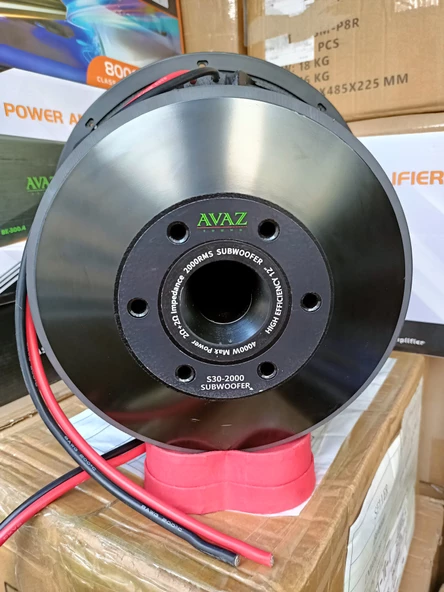 2000 rms 4000 W 30 cm d2 Bas Subwoofer AVAZ S30-2000 - 4
