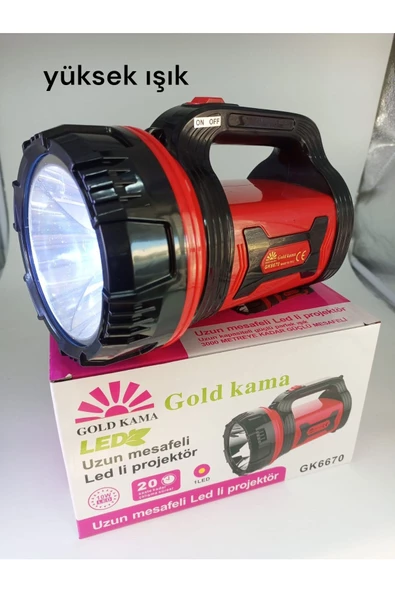 gold kama Uzun Mesafeli 10w Ledli Projektör Fener 6670 - 5