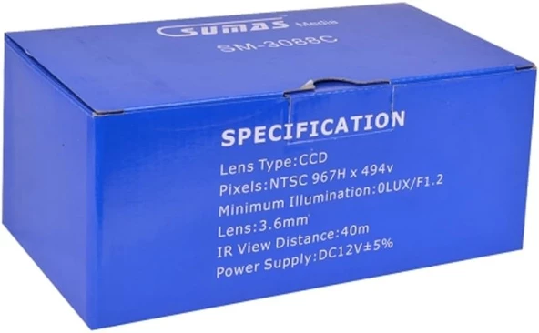 Sumas Media SM-3088C Kablolu Izleme Kamerası - 4