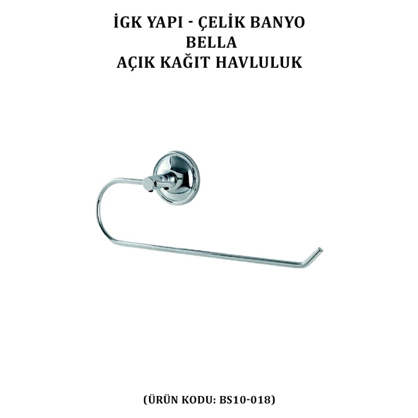 İGK YAPI - ÇELİK BANYO BELLA AÇIK KÂĞIT HAVLULUK (BS10-018) - 2