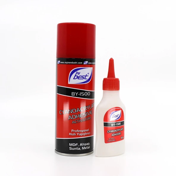ByBest Mdf Yapışıtırıcı 200 ml + 50 gr Hızlı Yapıştırıcı Mdf Kit - 2