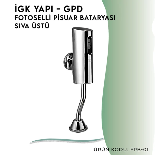 İGK YAPI - GPD Fotoselli Pisuvar Bataryası (Sıva Üstü) (FPB01) - 3
