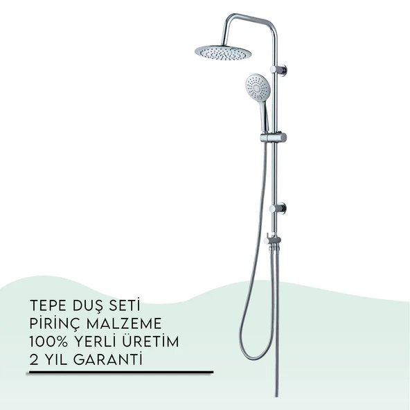 İGK YAPI - TEMA Rain-Plus Slim Tepe Duş Seti (53235)